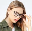 Kocie Okulary damskie  z filtrem BLUE Light do komputera zerówki 2546-1