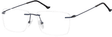 Bezramkowe Okulary oprawki korekcyjne Sunoptic 988C ciemnogranatowe