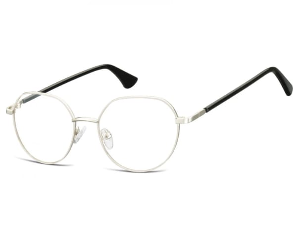 Lenonki okrągłe Okulary oprawki optyczne 916E srebrna