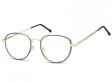 Owalne Okulary oprawki optyczne 918C czarno-złote