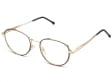 Owalne Okulary oprawki optyczne 918C czarno-złote