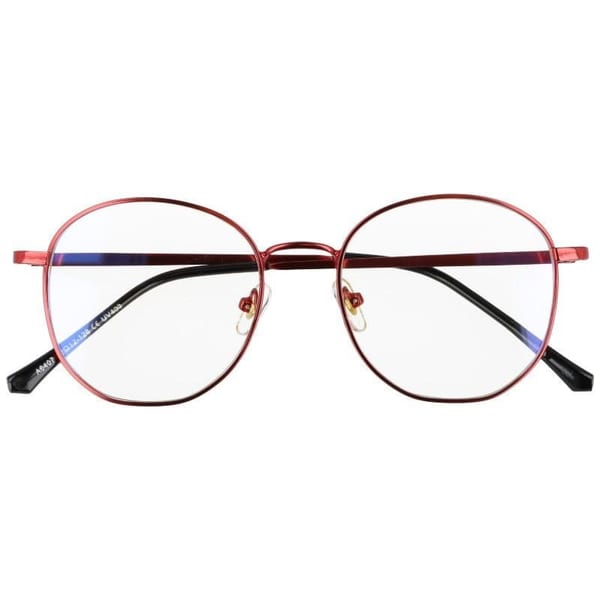 Okulary lenonki owalne z filtrem BLUE LIGHT do komputera zerówki 2538-4