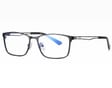 Męskie okulary do komputera TV smartfona BLUE LIGHT zerówki czarne 2554A