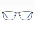 Męskie okulary do komputera TV smartfona BLUE LIGHT zerówki czarne 2554A