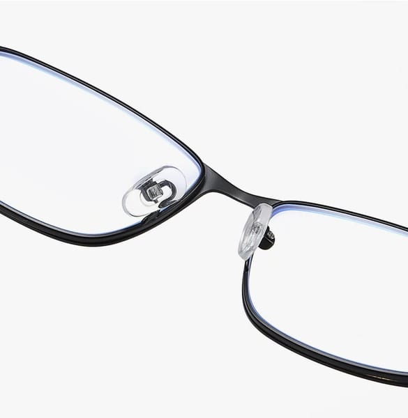 Męskie okulary do komputera TV smartfona BLUE LIGHT zerówki czarne 2554A