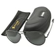 Czarne Okulary Pilotki Przeciwsłoneczne Polaryzacyjne Stylion STL-03C1
