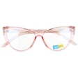 Okulary kocie do komputera damskie z filtrem BLUE Light zerówki 2591C