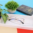 Okulary kocie do komputera damskie z filtrem BLUE Light zerówki 2586 złoty/czarny