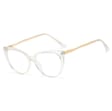 Okulary kocie do komputera damskie z filtrem BLUE Light zerówki 2581-5
