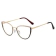 Okulary kocie do komputera damskie z filtrem BLUE Light zerówki 2583-1