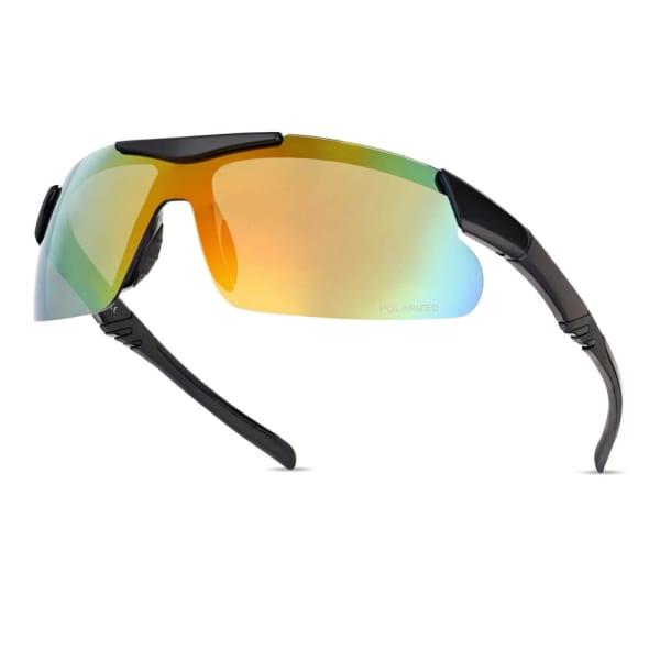 Okulary sportowe przeciwsłoneczne z polaryzacją lustrzane ESTILLO EST-412-8 blue/orange