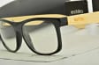 Drewniane okulary NERD z filtrem BLUE LIGHT korekcyjne do komputera EST-113K-1