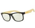 Drewniane okulary NERD z filtrem BLUE LIGHT korekcyjne do komputera EST-113K-1