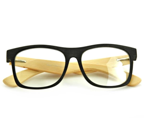 Drewniane okulary z filtrem BLUE LIGHT zerówki do komputera EST-113K-1M