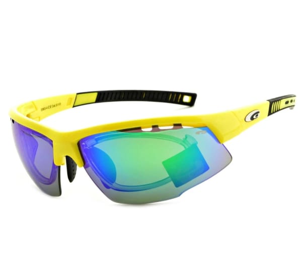 Okulary sportowe z ramką korekcyjną i wymiennymi soczewkami GOGGLE E863-4R
