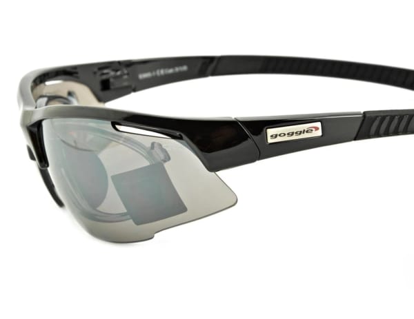 Okulary rowerowe z ramką korekcyjną i wymiennymi soczewkami GOGGLE E865-1R