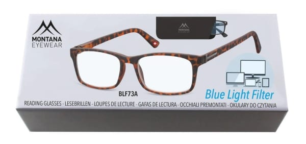 Okulary z filtrem do komputera i czytania moc: +2.00 z Antyrefleksem Montana BLFBOX73A