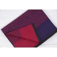 Ciepły szalik męski Cashmere geometryczny SZA-16 granatowo-bordowy