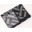Ciepły szalik męski Cashmere geometryczny SZA-19 czarno-szary