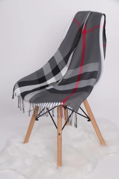 CIEPŁY SZALIK DAMSKI Cashmere ANGIELSKA KRATA SZA-28