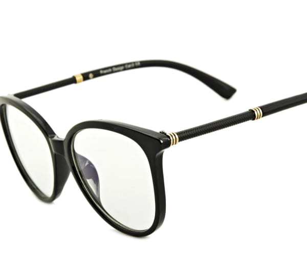 Okulary damskie z filtrem BLUE LIGHT do komputera zerówki EST-112K-1 Estillo