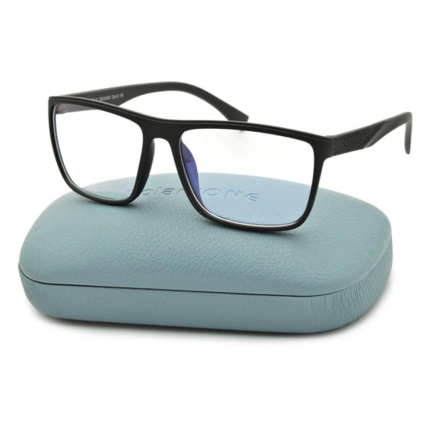 Okulary Nerd z filtrem światła niebieskiego do komputera zerówki R-BL-1636K