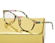 Damskie Okulary do Czytania moc: +1,5 w kwiatki ST312