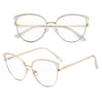 Okulary kocie do komputera damskie z filtrem BLUE Light zerówki Flex 25100C