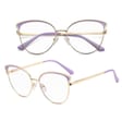 Okulary kocie do komputera damskie z filtrem BLUE Light zerówki Flex 25100E
