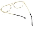 Pilotki złoto czarne okulary zerówki filtr Blue Light do komputera 25104D