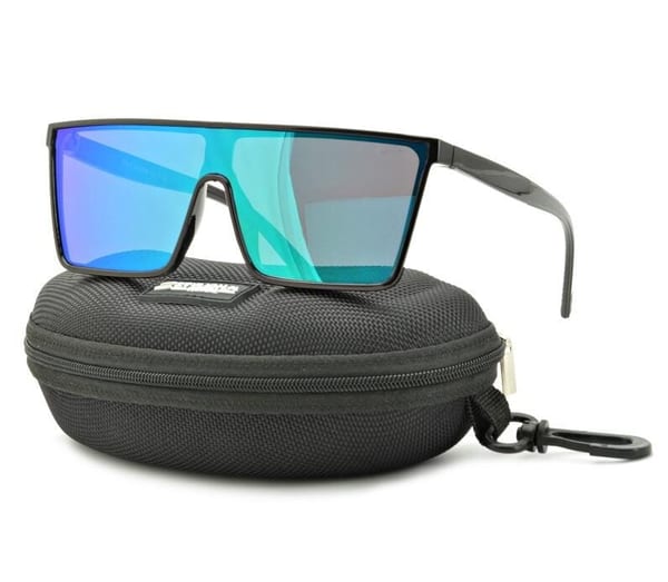 Męskie Okulary przeciwsłoneczne Pilotki Pełne Lustro UV400 STR-1647C