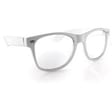 Klasyczne białe okulary zerówki nerdy NR-31