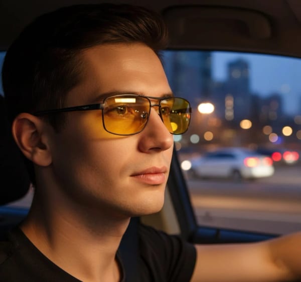 Rozjaśniające męskie okulary do jazdy nocą polaryzacyjne EST-611Y-1 Estillo