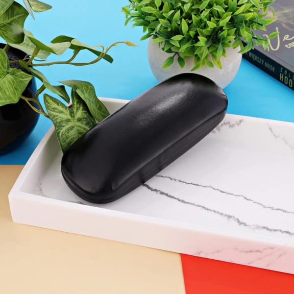 Etui na okulary kolor czarny w twardej obudowie SQ71