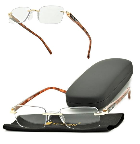 Plusy +3.50 okulary bezramkowe do czytania korekcyjne ST323A