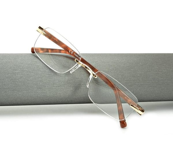 Plusy +3.50 okulary bezramkowe do czytania korekcyjne ST323A