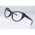 Kocie oczy okulary zerówki czarne matowe kujonki damskie ST210A