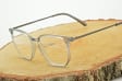 Plusy +1.00 szare okulary do czytania kwadratowe korekcyjne ST322