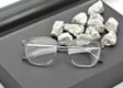 Plusy +2.00 szare okulary do czytania kwadratowe korekcyjne ST322