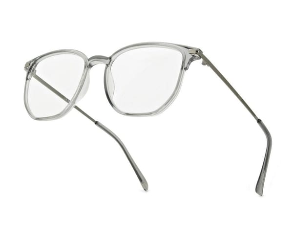 Plusy +2.00 szare okulary do czytania kwadratowe korekcyjne ST322