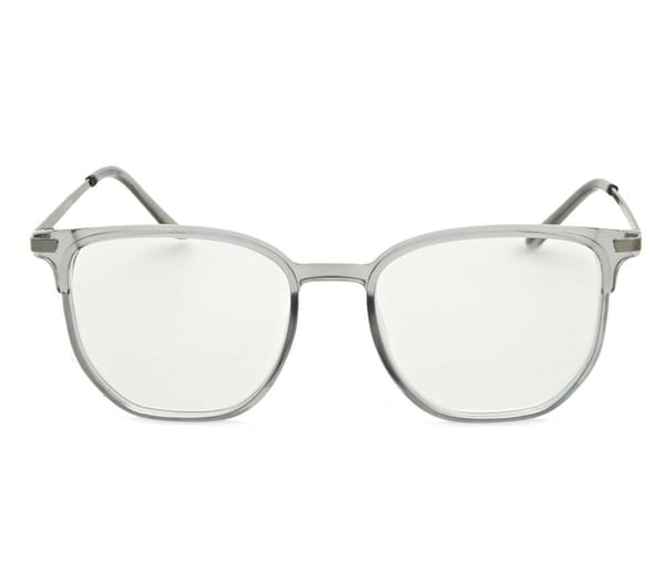 Plusy +2.00 szare okulary do czytania kwadratowe korekcyjne ST322