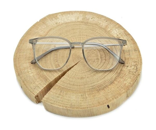 Plusy +2.00 szare okulary do czytania kwadratowe korekcyjne ST322