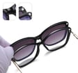 Damskie okulary do komputera z nakładką przeciwsłoneczną Clip-on 25117