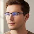 Korekcyjne okulary moc: +4.50 PLUSY z filtrem BLUE LIGHT do komputera i czytania ST313