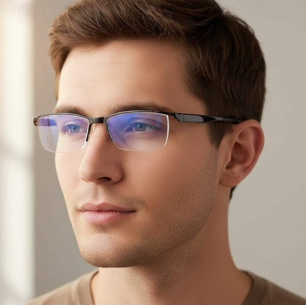 Korekcyjne okulary moc: +4.50 PLUSY z filtrem BLUE LIGHT do komputera i czytania ST313