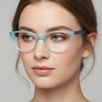 Okulary oprawki optyczne zerówki korekcyjne kocie oczy Sunoptic CP113C beżowo-brązowe