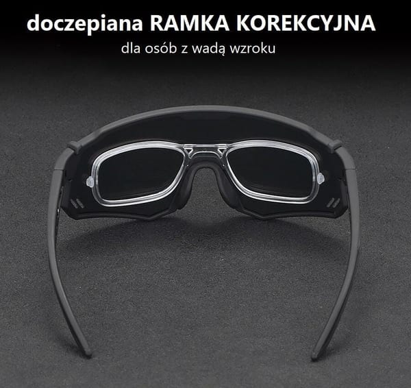 Okulary przeciwsłoneczne rowerowe + ramka korekcyjna STW-C10