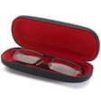 Etui na okulary czarno czerwone w twardej obudowie SQ75-RED