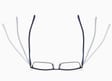 Męskie aluminiowe okulary zerówki do komputera BLUE LIGHT brązowe 25125D