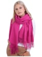 Fuksjowy Szalik damski duży cashmere frędzle SZA-81